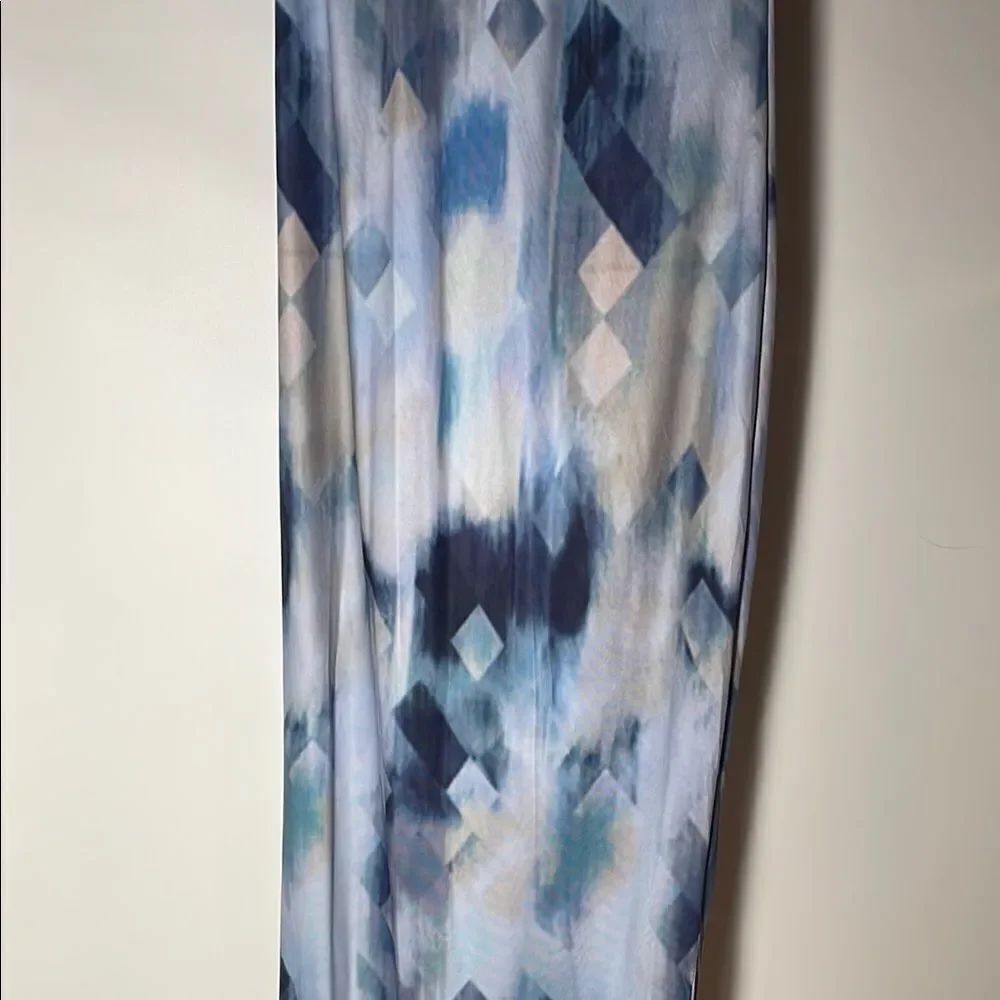 Blue Geometric Maxi skirt - Picture 7 of 9